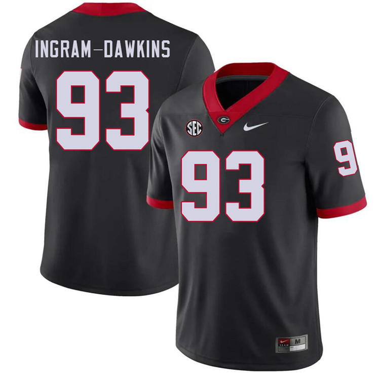 Tyrion Ingram-Dawkins Georgia Jersey,University Of Georgia Bulldogs Football Jersey,Uniforms,Gears-B